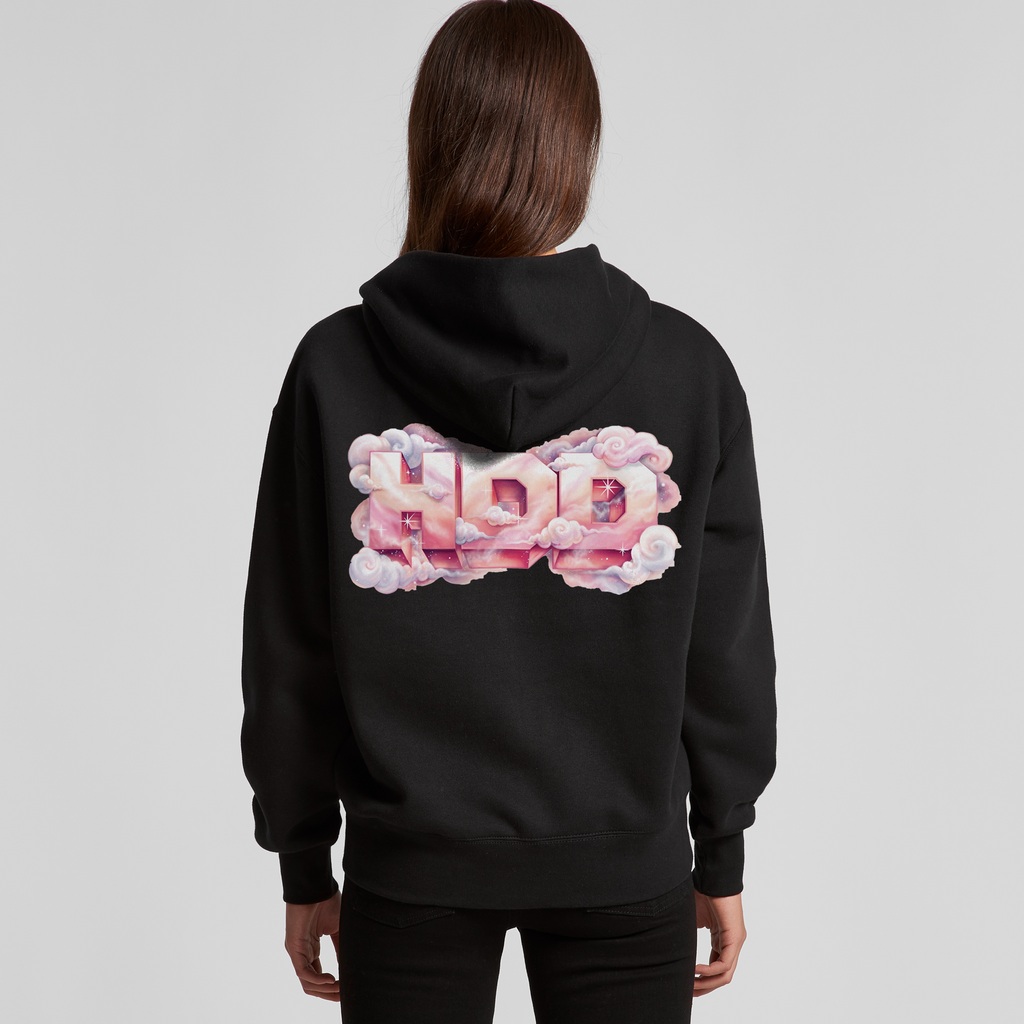 WOMENS PINK HEAVEN ZIP HOODIE