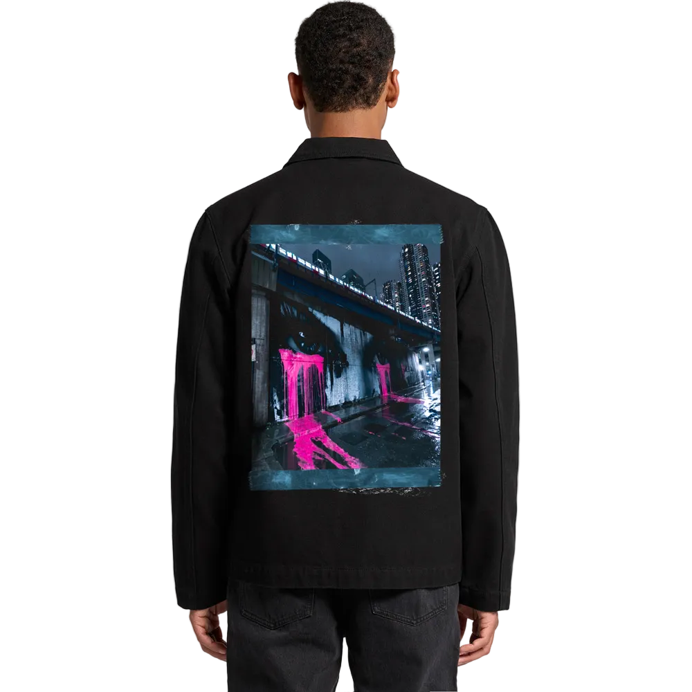 Pink Mural Canvas Jacket