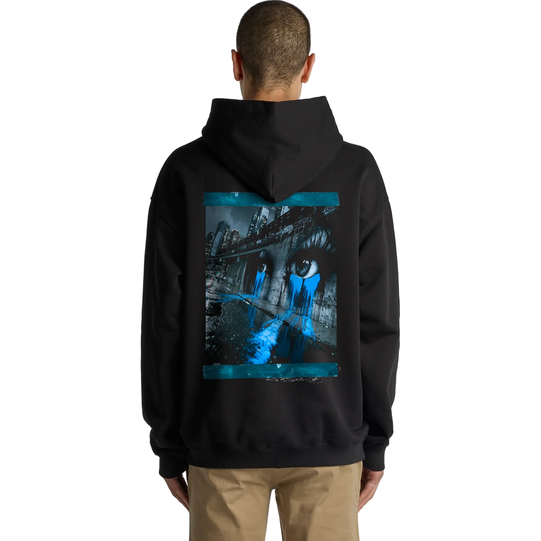 Blue Mural Hoodie