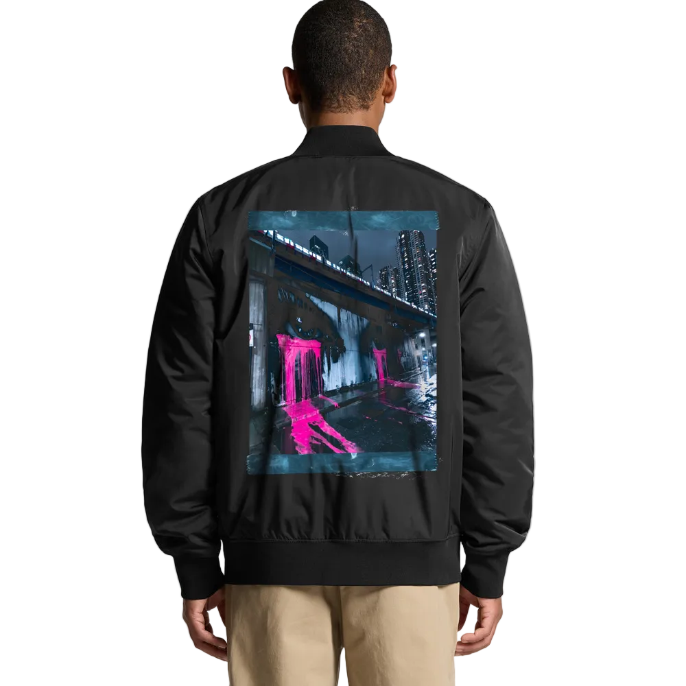 Pink Mural Bomber Jacket