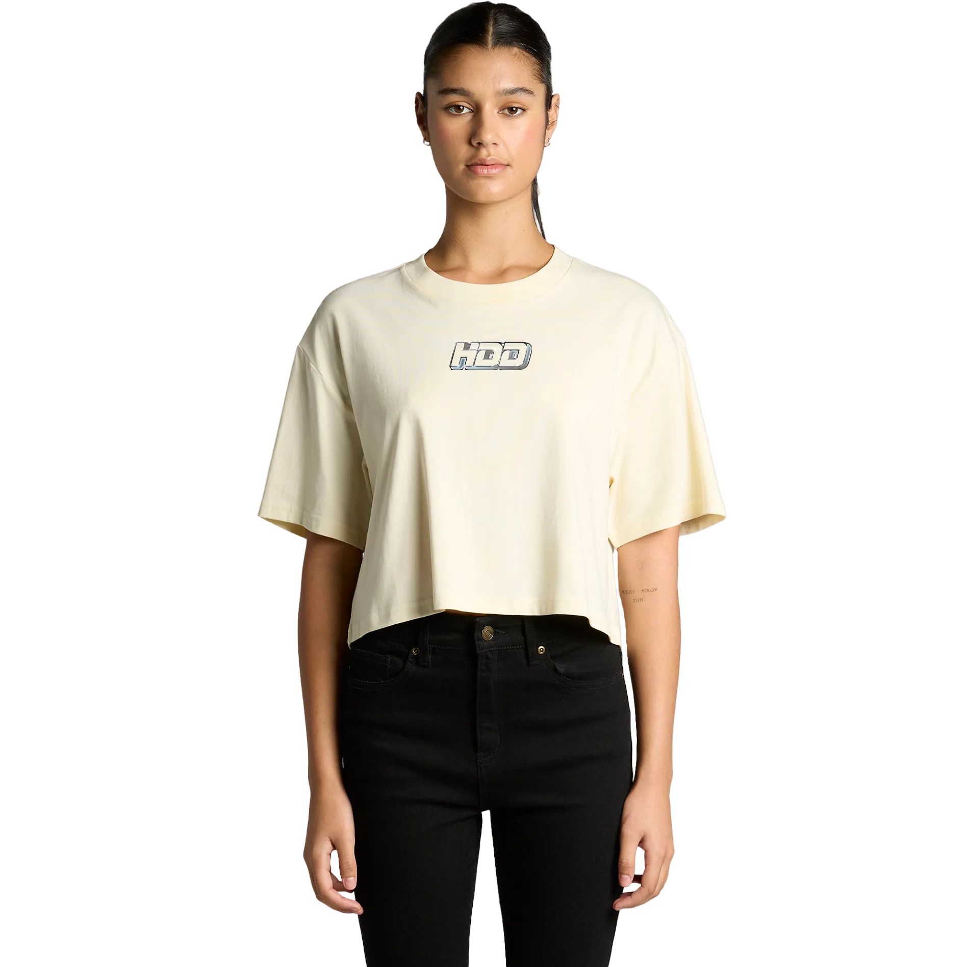 Womens LA Tower Relaxed Crop T-Shirt