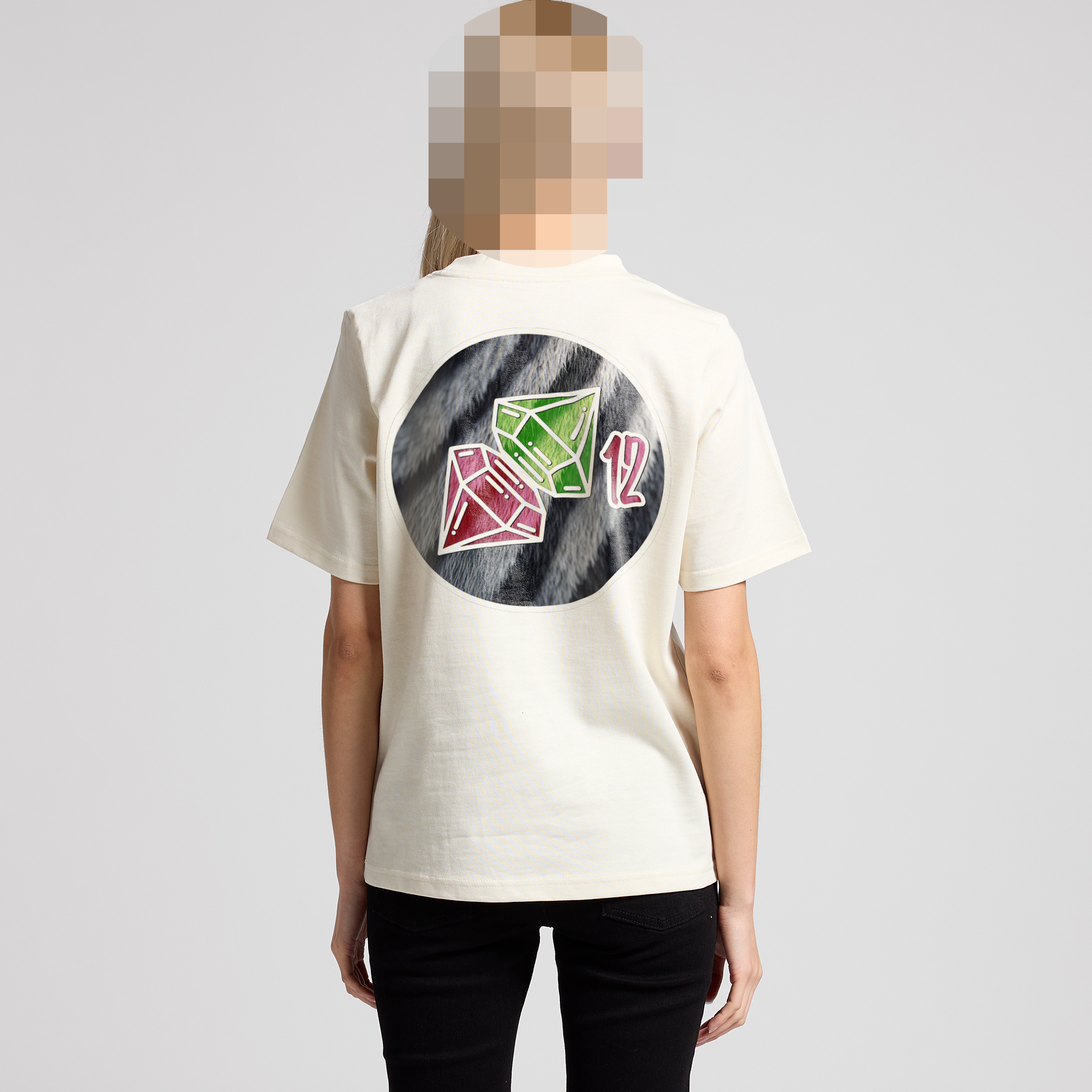 WOMENS THE REAL ONES TAG/ OFF WHITE EP TEE