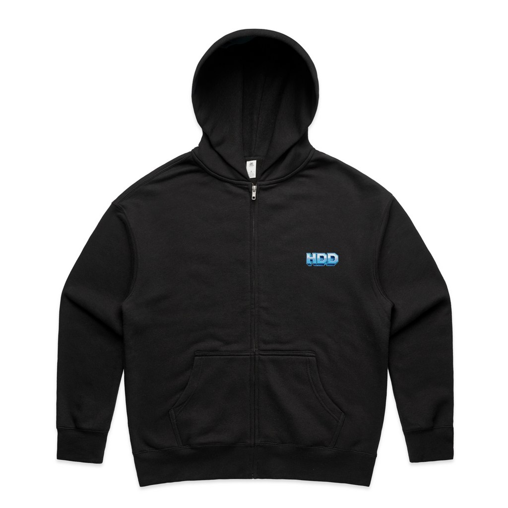 WOMENS HDD BLUE SPACE ZIP HOODIE