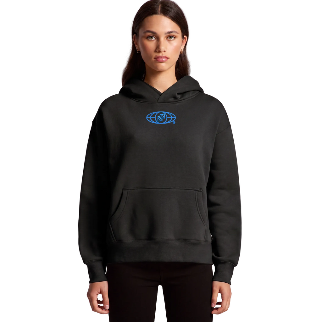 Womens Blue Mural Hoodie