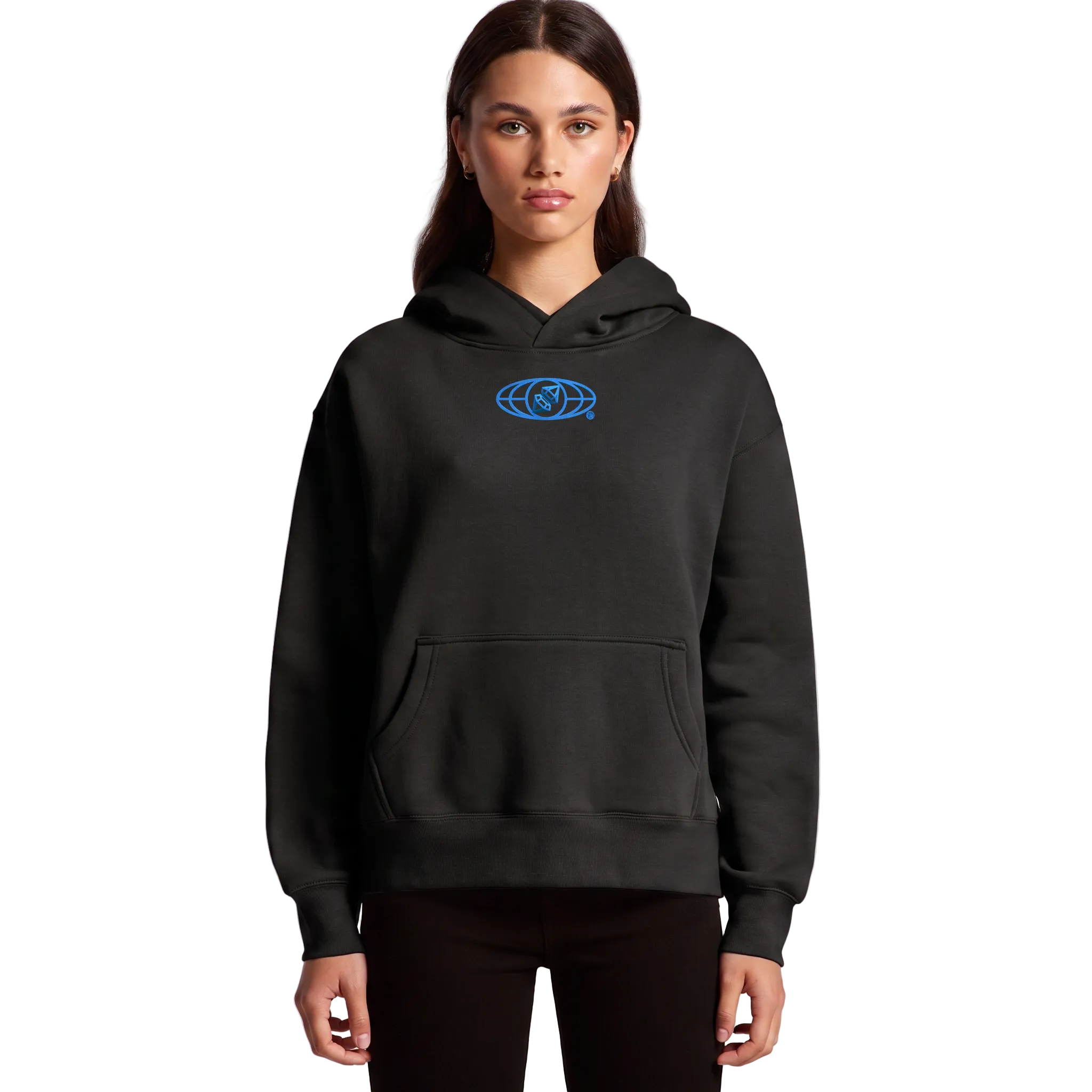 Womens Blue Mural Hoodie