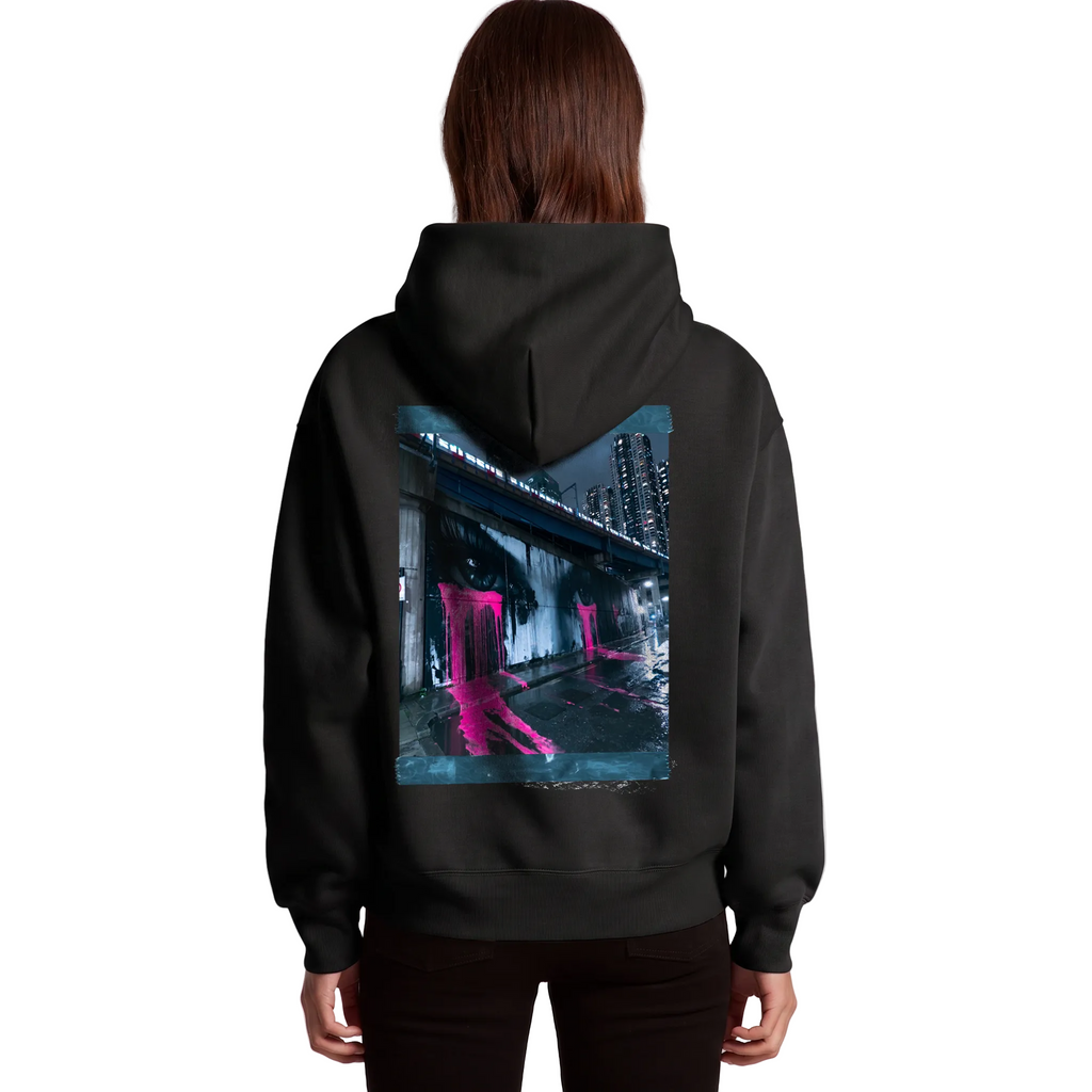 Womens Pink Mural Hoodie