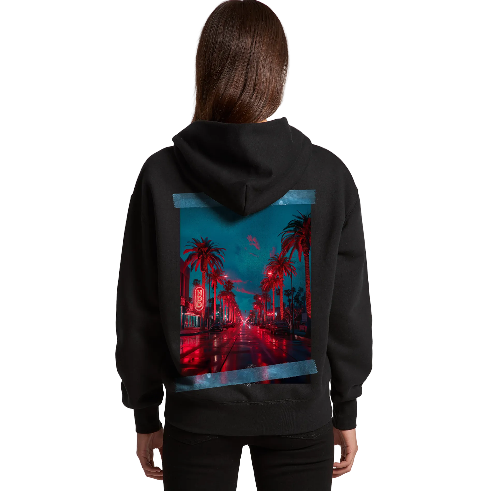 Womens LA Nights Zip Hoodie
