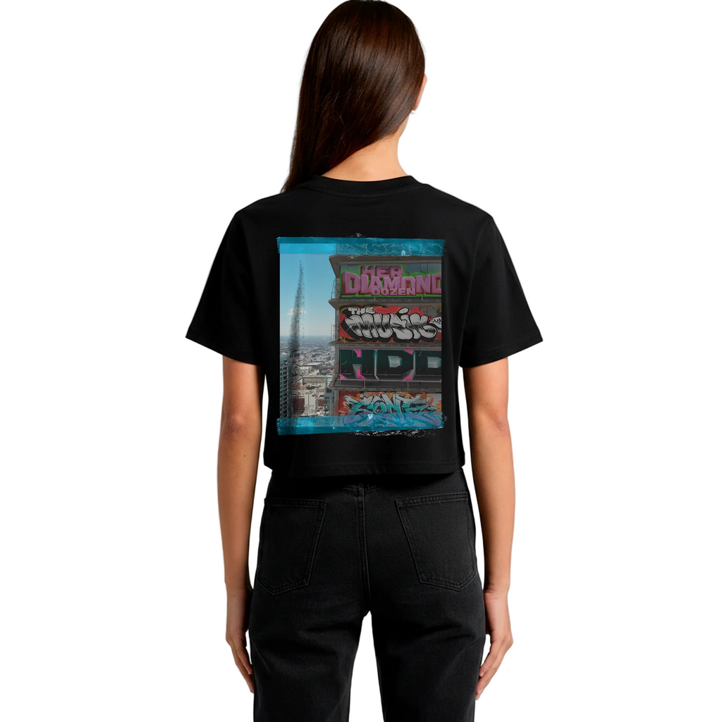 Womens LA Tower Classic Crop T-Shirt