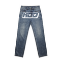 HDD White Logo Straight Jeans