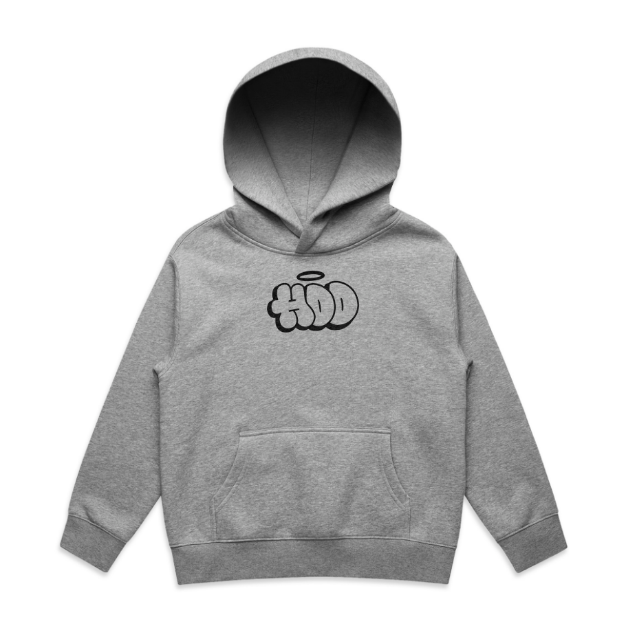 Kids Throwie Black Outline Hoodie