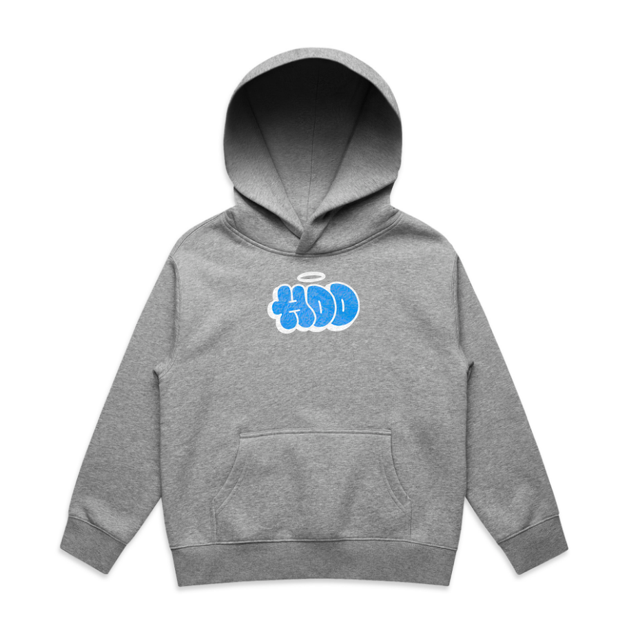 Kids Blue Throwie Hoodie