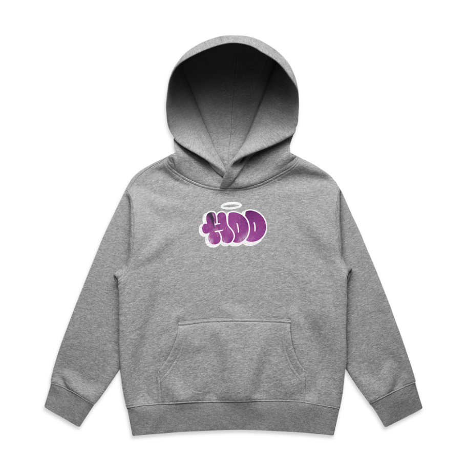 Kids Purple Throwie Hoodie